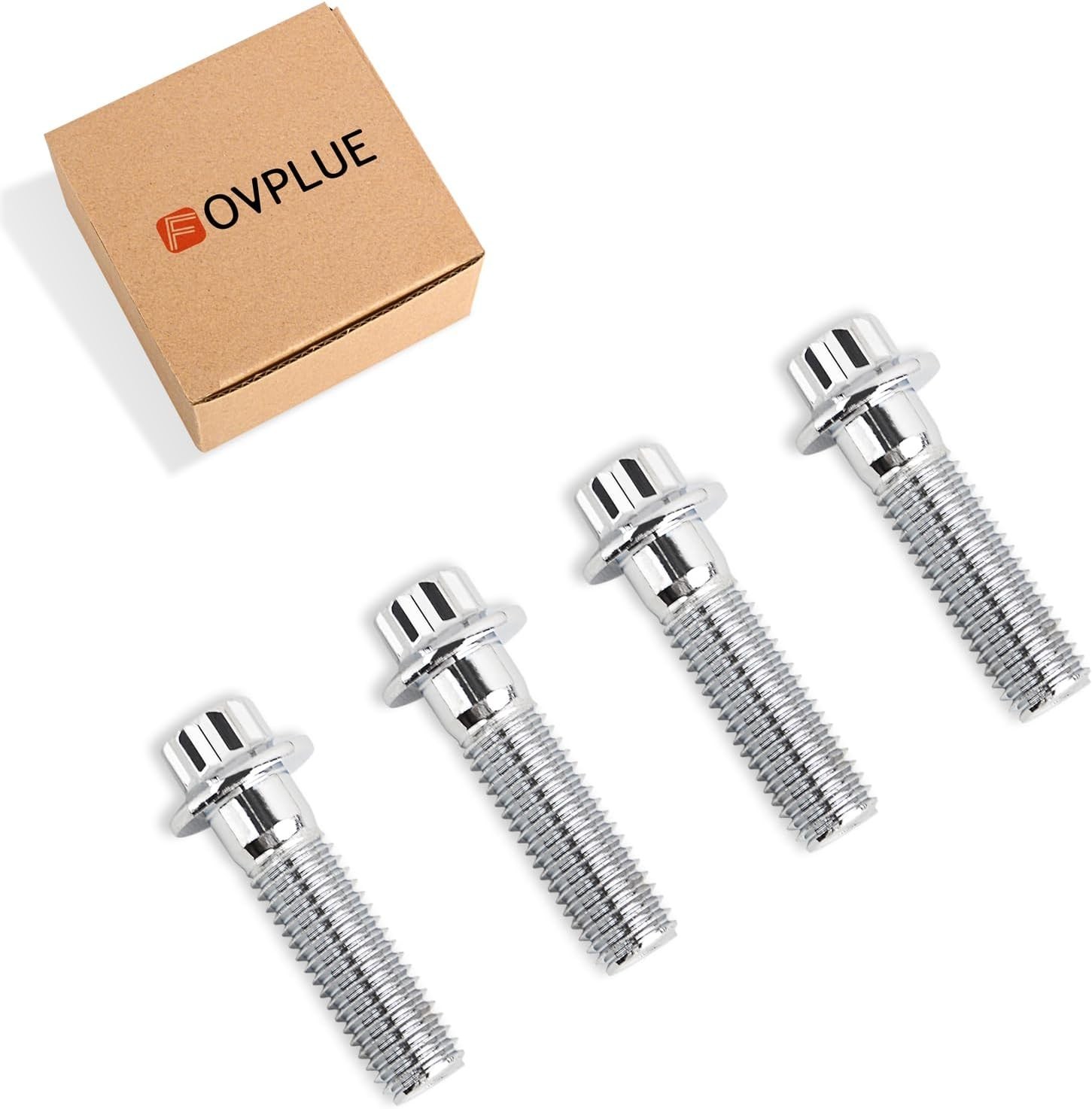Grade 12.9 Chrome Bolts for Harley Davidson – Front Caliper (4 Pack)