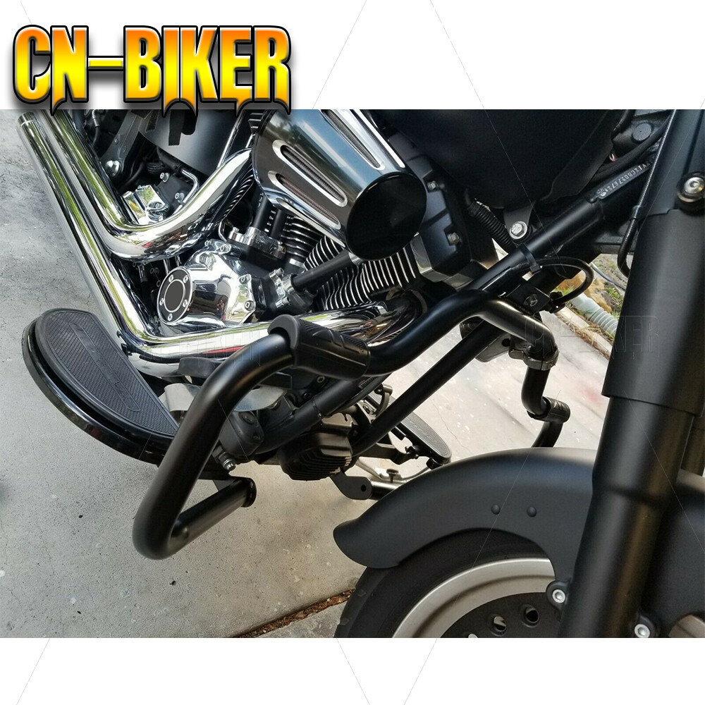Rust-Proof Mustache Highway Engine Guard Crash Bar For 00-17 Harley Softail FXST