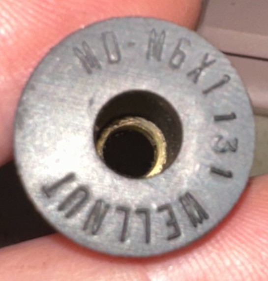 NEW POP Neoprene M6X1.0 Well-Nut Threaded Inserts, MDLM6X1, Bag Of 5