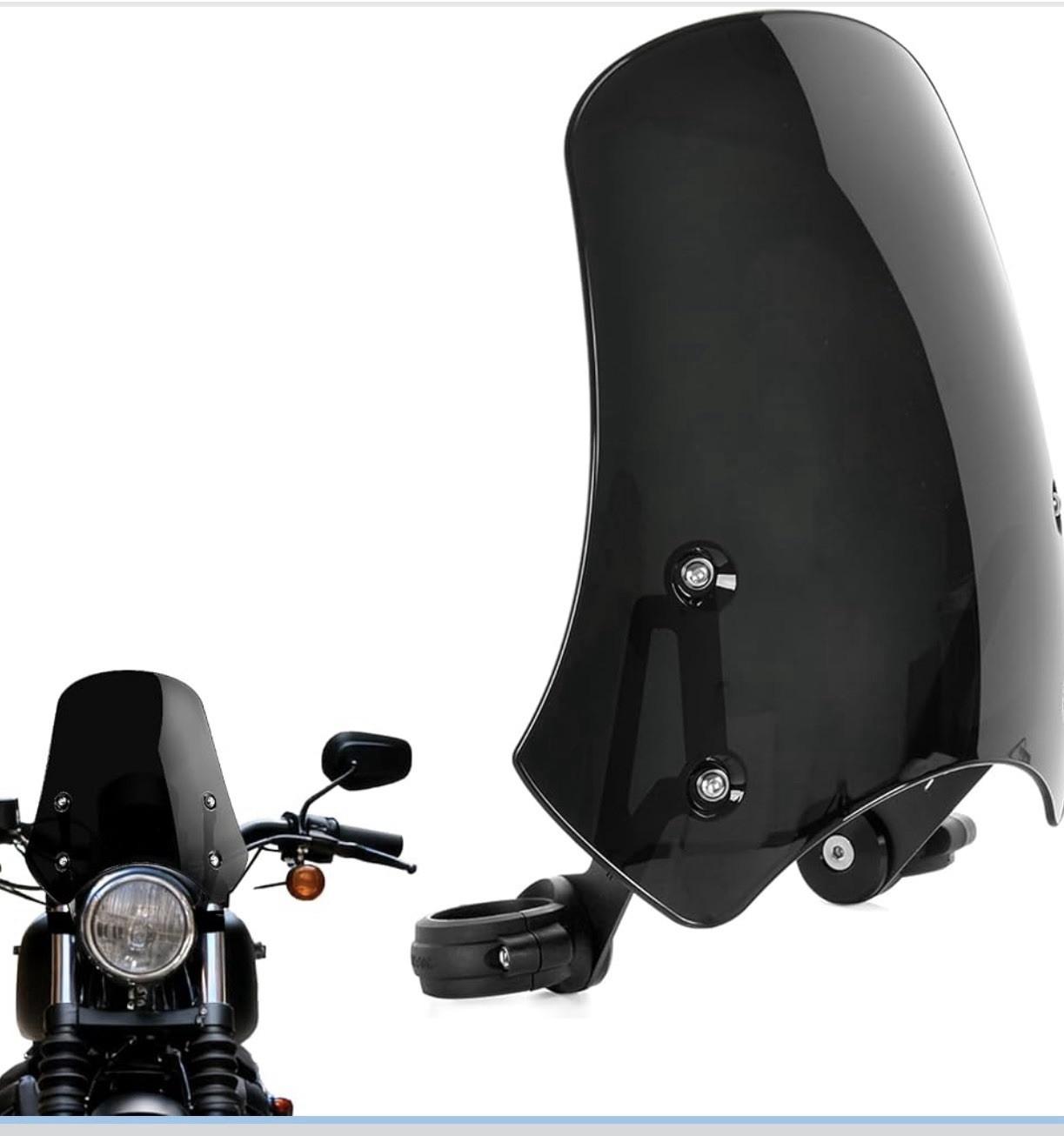 WOLFLINE ABS Windshield Harley Dyna Softail Models Front Windscreen US Stock L3