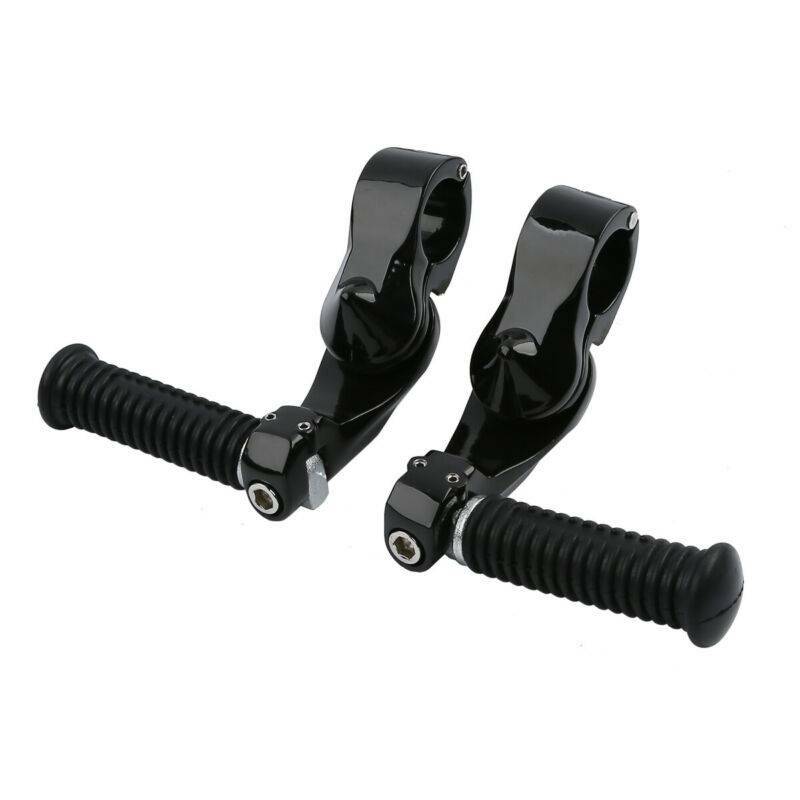 1.25″ 32mm Short Angled Adjustable Highway Foot Pegs Fit For Harley Touring