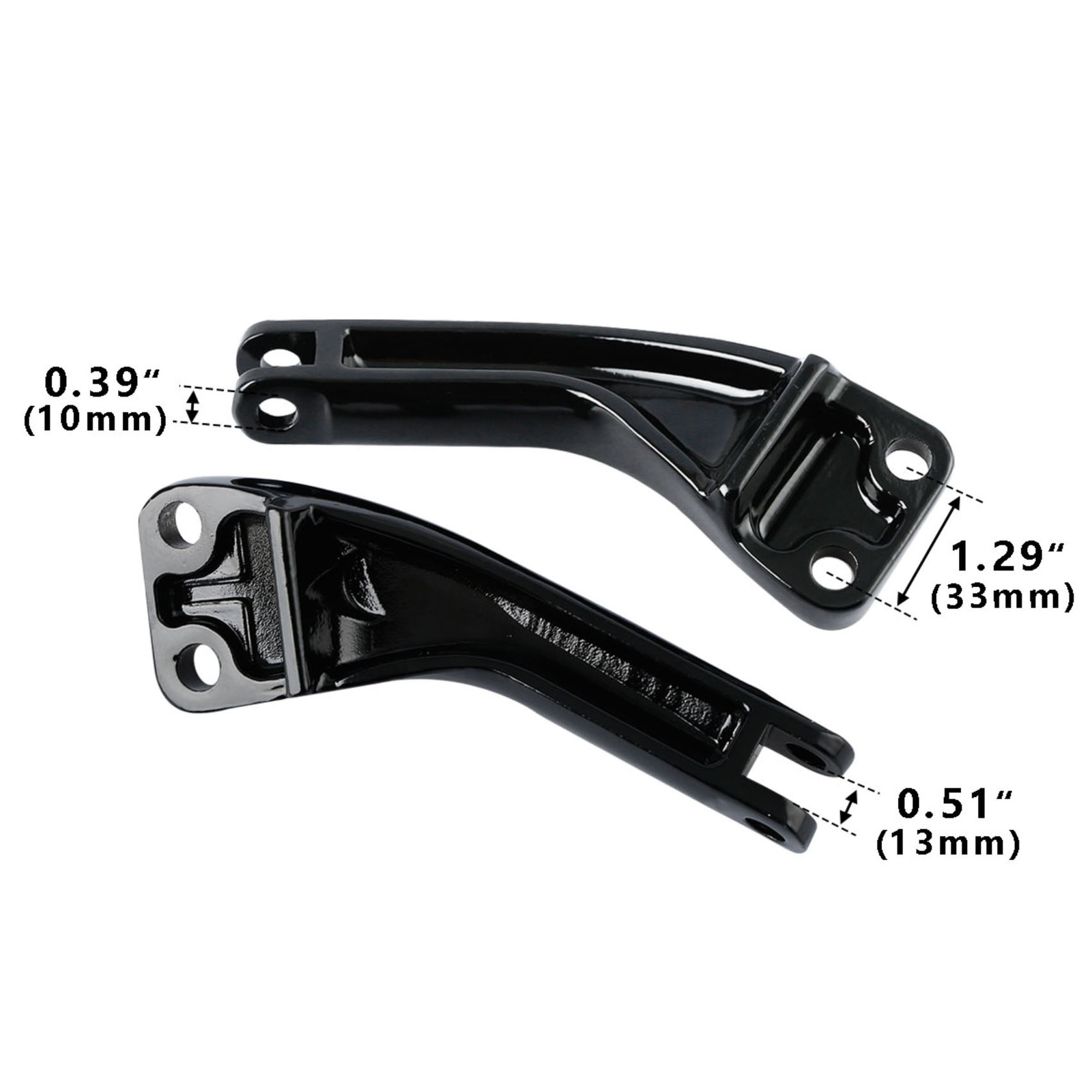 Left Right Passenger Peg Footpeg Mount Brackets Fit For Harley Dyna 2006-2017