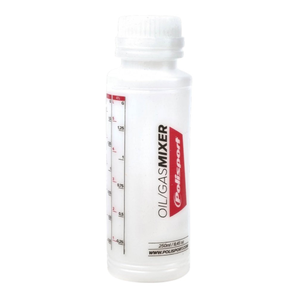 Polisport ProOctane 250ml Oil Mixer Bottle – Transparent Fuel/Oil Tool