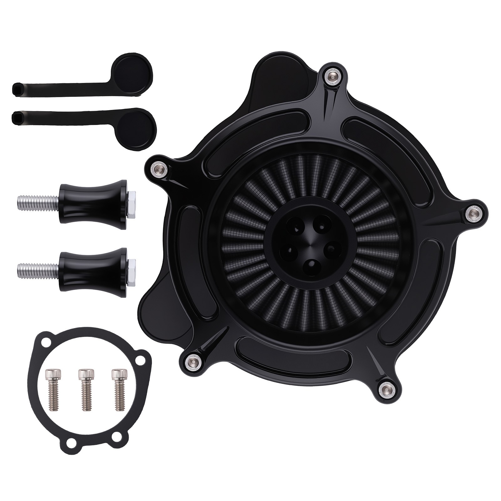 Air Cleaner Assembly for Harley Softail Touring 2000-2015 Black Filter Kit
