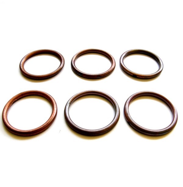 6x Honda EXHAUST GASKETS muffler header gl1800 gl1500 nrx1800 Valkyrie Goldwing