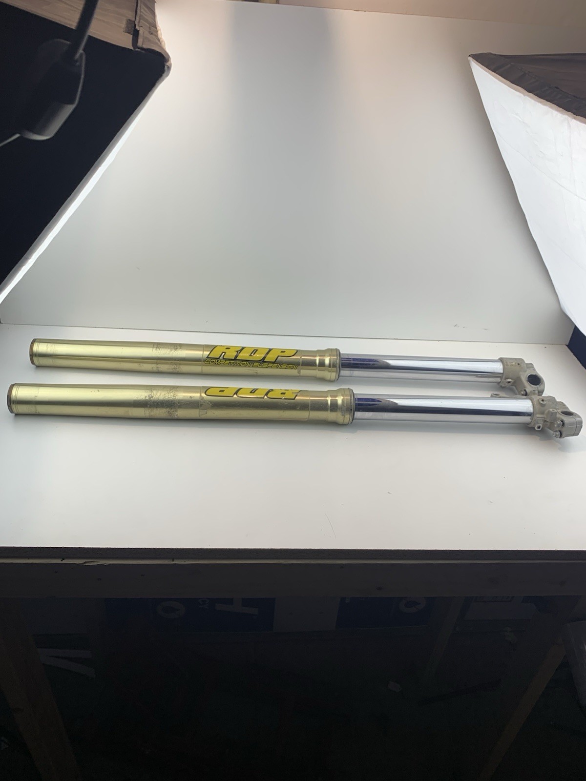 2007 KAWASAKI KX250F KYB 47mm FRONT FORKS SUSPENSION SET 06-10 KX 250F OEM