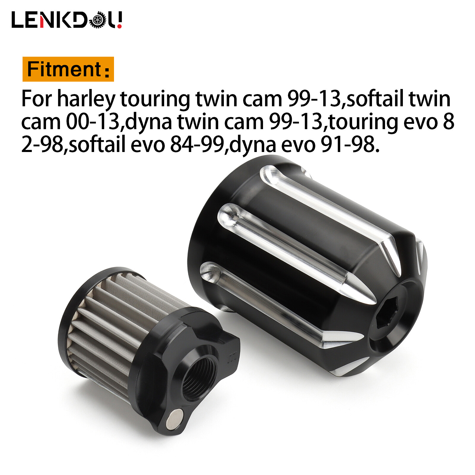 Aluminium Reusable Oil Filter For Harley Twin Cam Softail Street Glide SPORTSTER