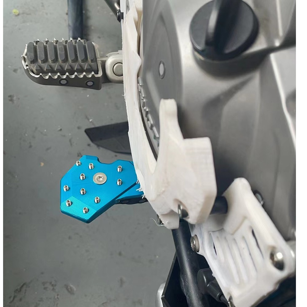 Blue FOR CFMOTO 450MT IBEX450 2024-2026 Moto Alu Rear Foot Brake Pedal Enlarger