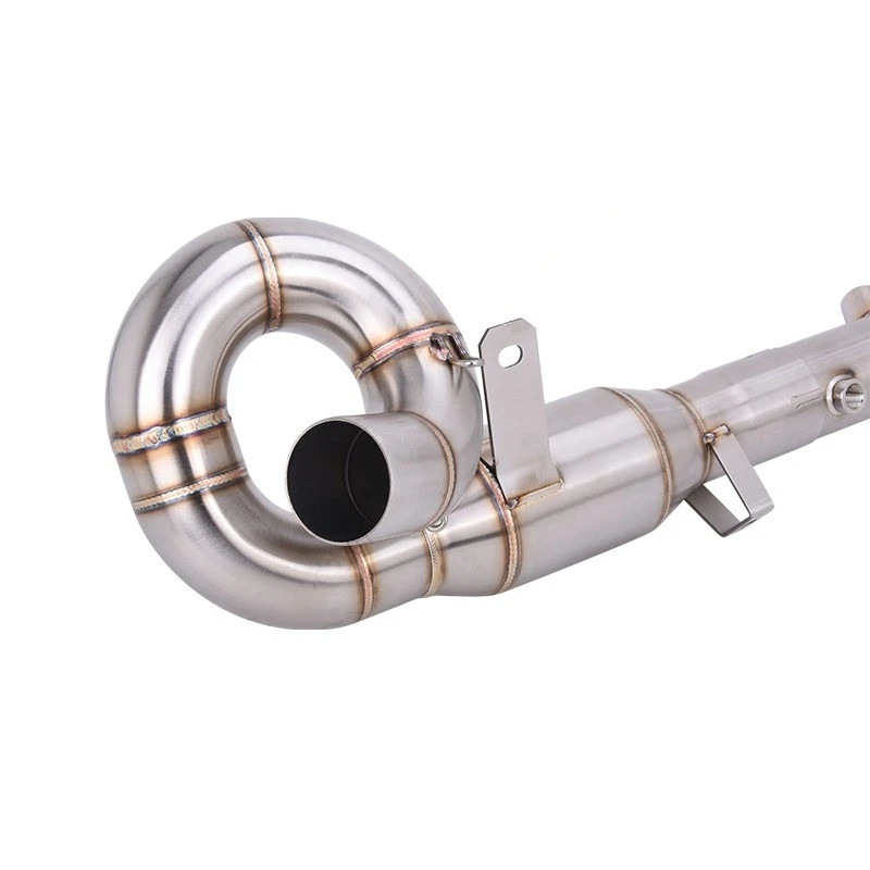 675SR Black Muffler for CF-Moto 675SS 675NK 2024-2026 Full Exhaust System Header