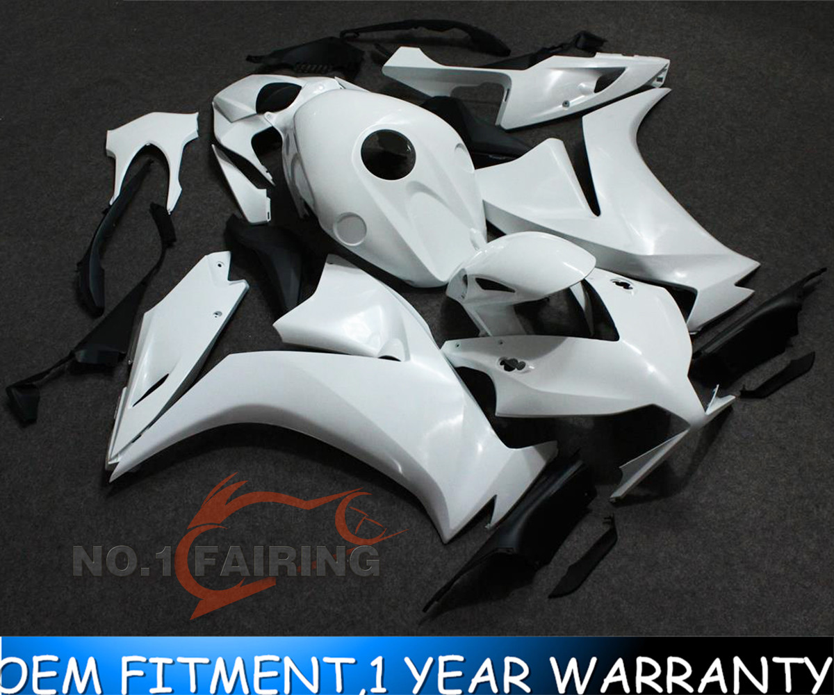 For HONDA 2012-2016 CBR 1000RR Bike Cowl Unpainted Fairing Kit ABS Plastic White