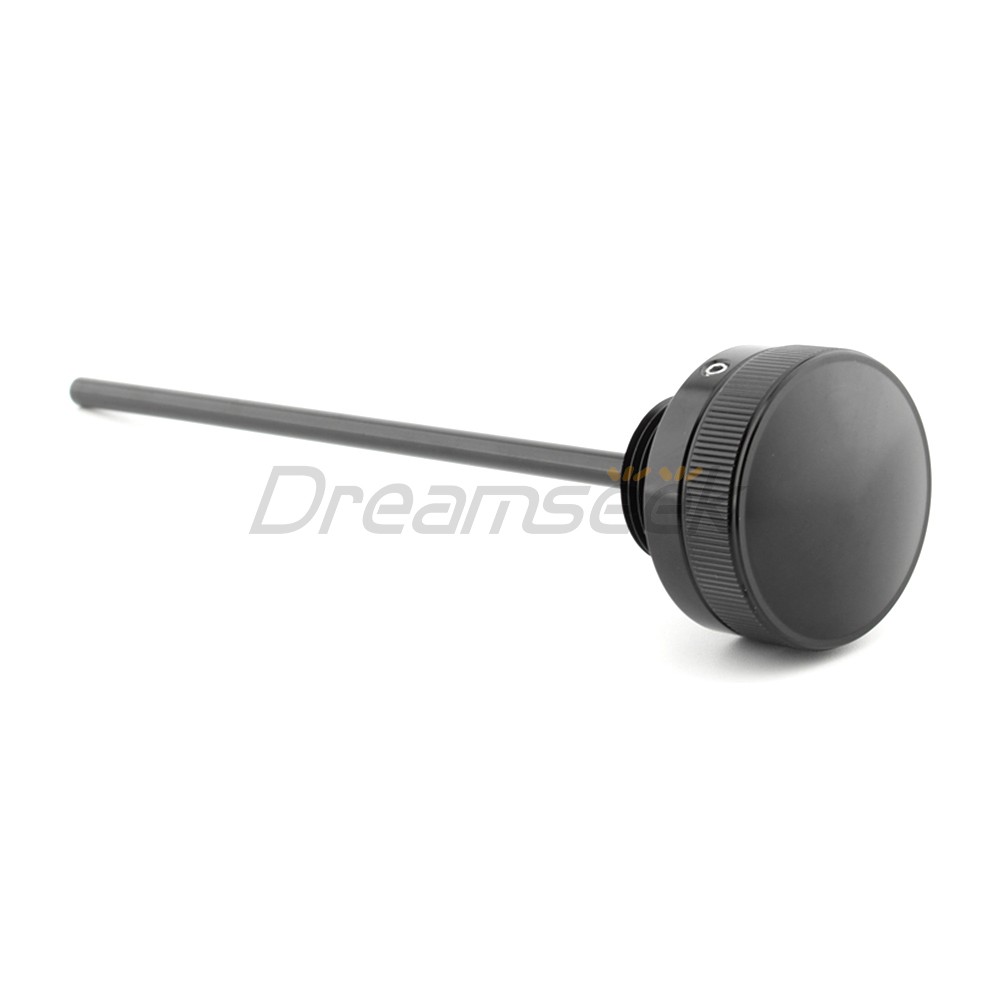 Black Oil Tank Fill Plug for Harley VRSCA VRSCB VRSCD Dipstick Transmission Alu