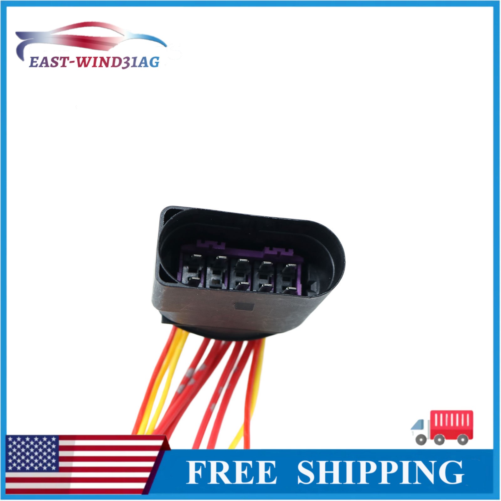 2PCS 14 to 14 Pin Xenon HID Headlight Connector Adapter For VW Audi Skoda