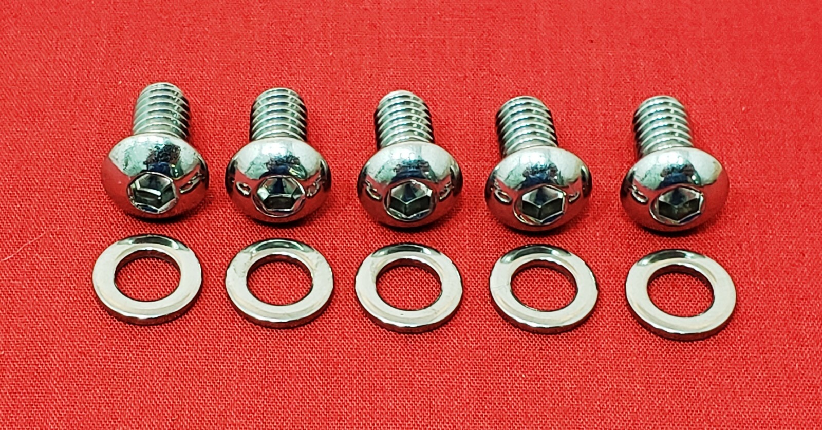 1999-17 HARLEY DYNA PRIMARY DERBY COVER POLISHED STAINLESS BUTTONHEAD BOLTS KIT