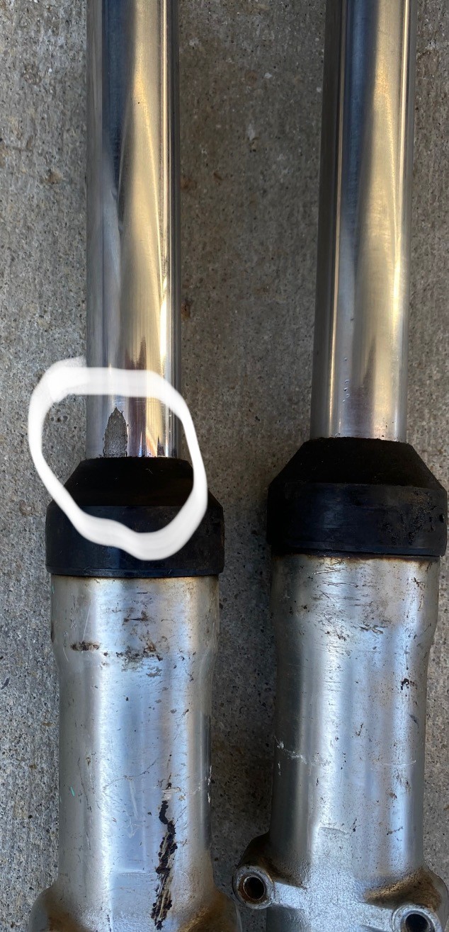 1977 Yamaha YZ80 Front Forks 27mm Tubes