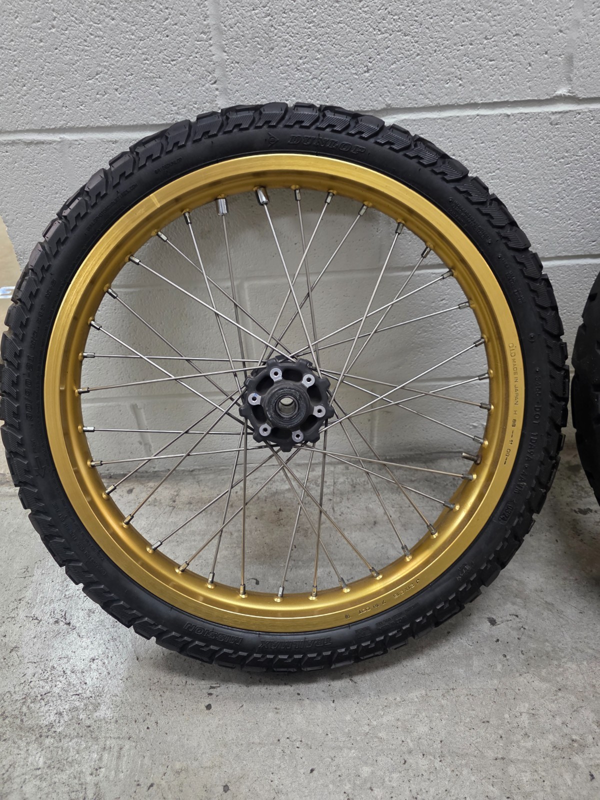 Genuine Honda Africa Twin Front and Rear Wheels Gold