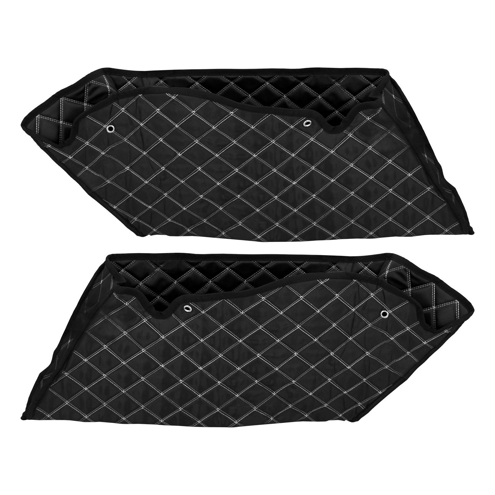 4” Saddlebag Liners Carpet Insert with White Stitching for Harley Touring 14-up