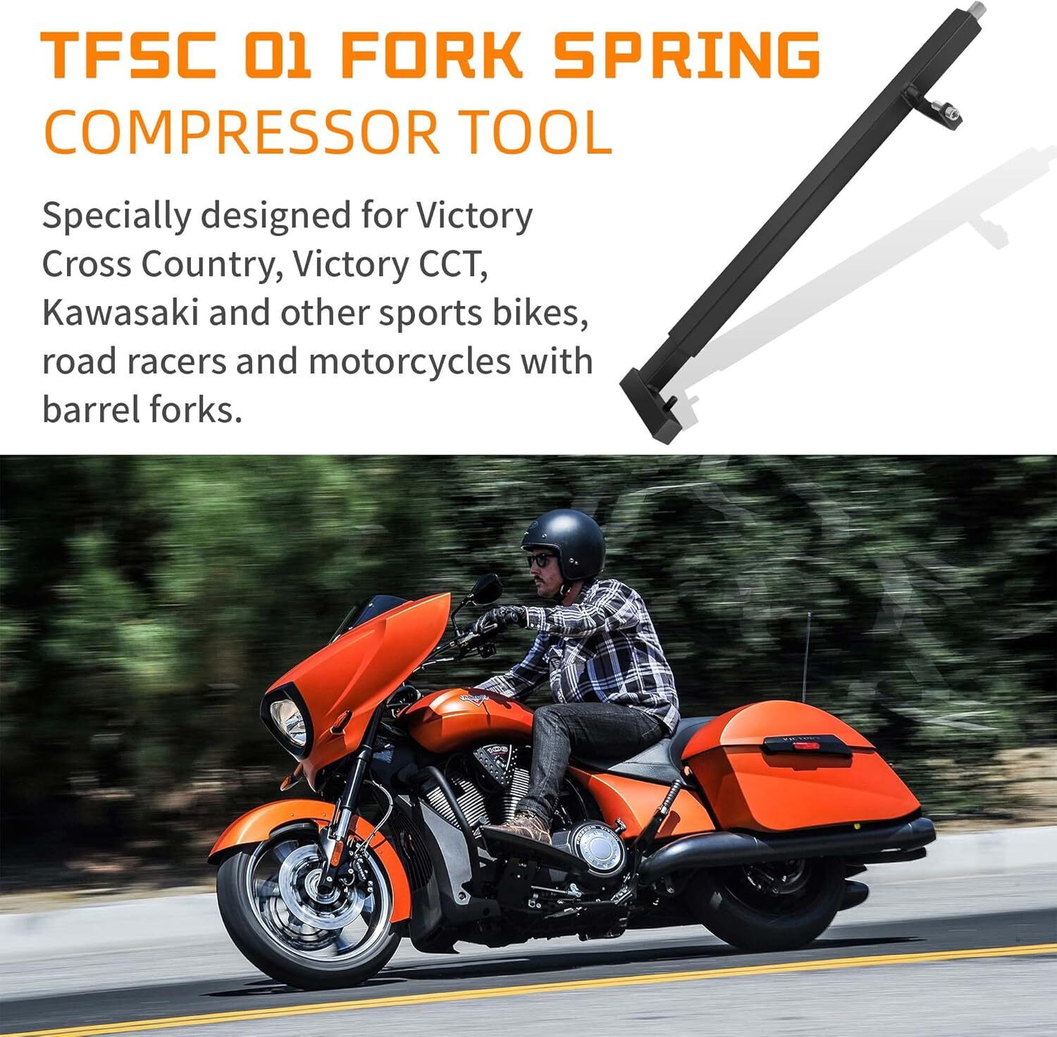 TFSC 01 Fork Spring Compressor Tool Fit For Most Current Sport Bikes Road Racer