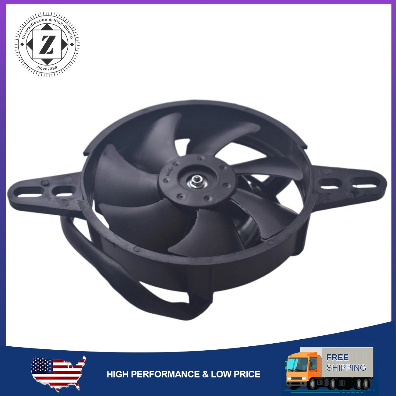 4″ 12V DC Universal Motorcycle Radiator Cooling Fan Electric For Dirt Bike ATV