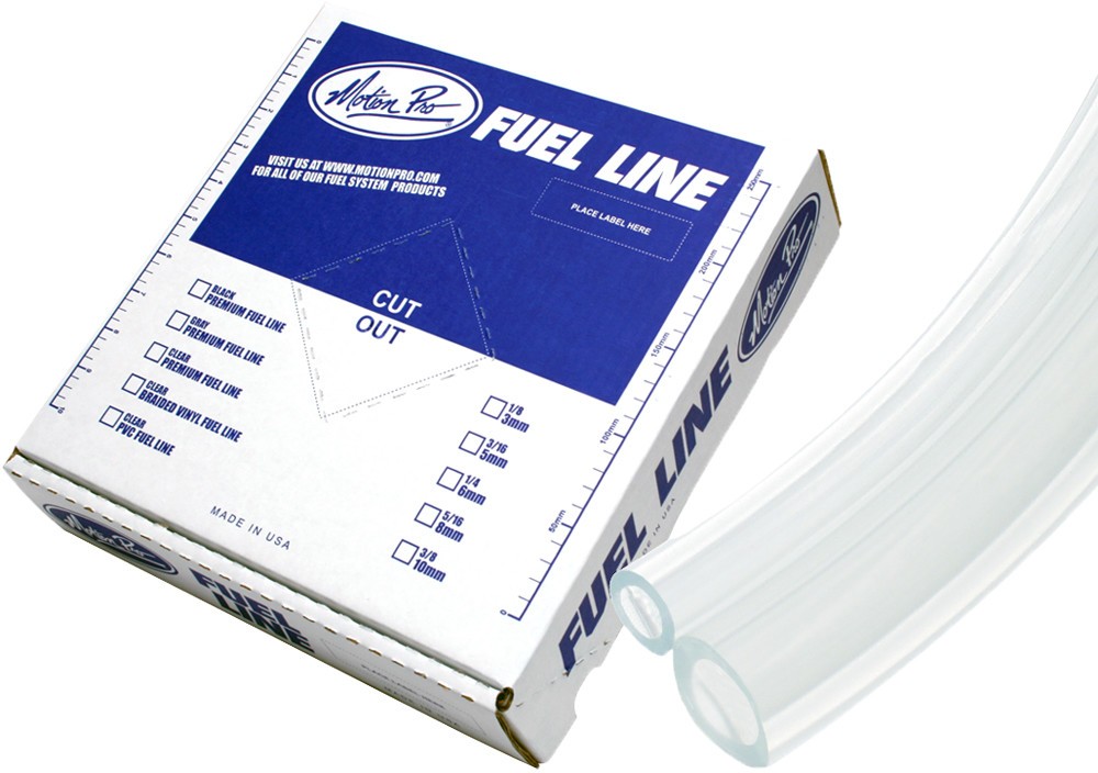 Motion Pro Clear Vinyl Fuel Line 3/16in. ID x 5/16in. OD #12-0001