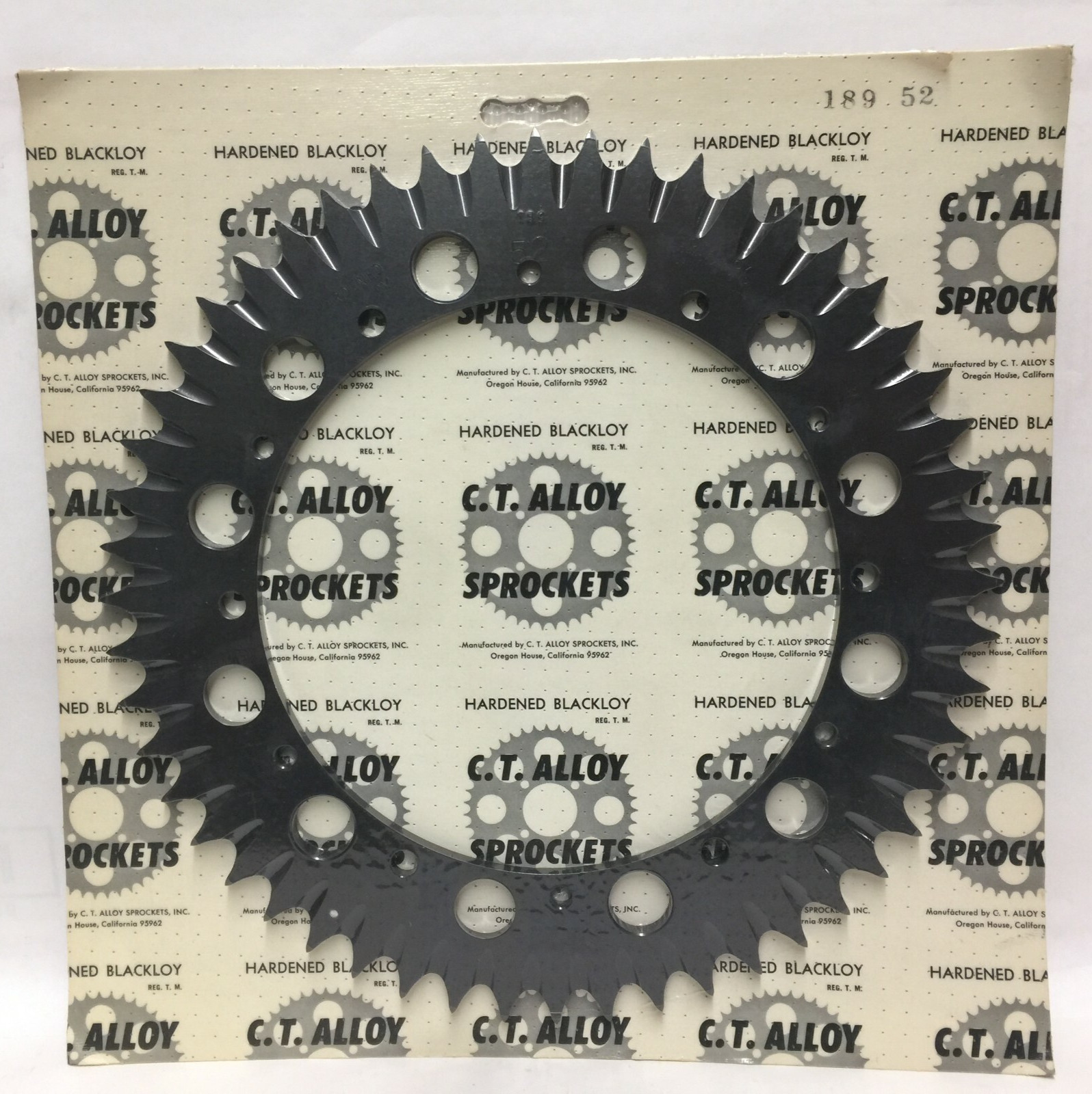 Husqvarna 250-500 1980-1985 Rear Sprocket 52 Tooth Slotted Aluminum Blackloy 189