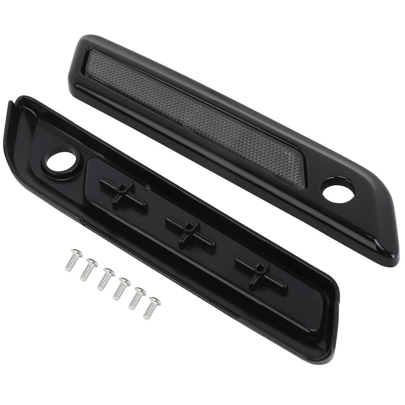 Black Saddlebag Hinge Latch Covers For Harley Touring Road King Glide 2014-2023