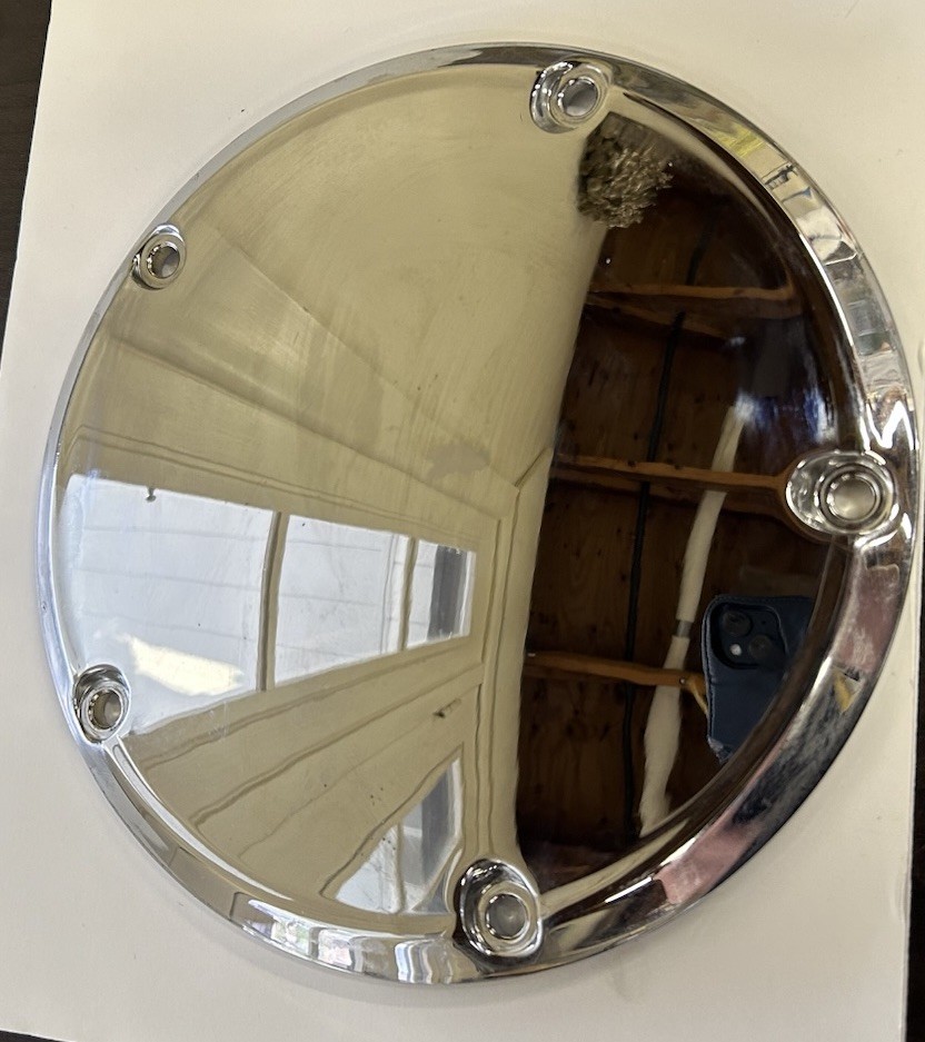 Genuine Harley-Davidson Skull Derby Cover Multi-Fit Chrome OEM 25441-04A