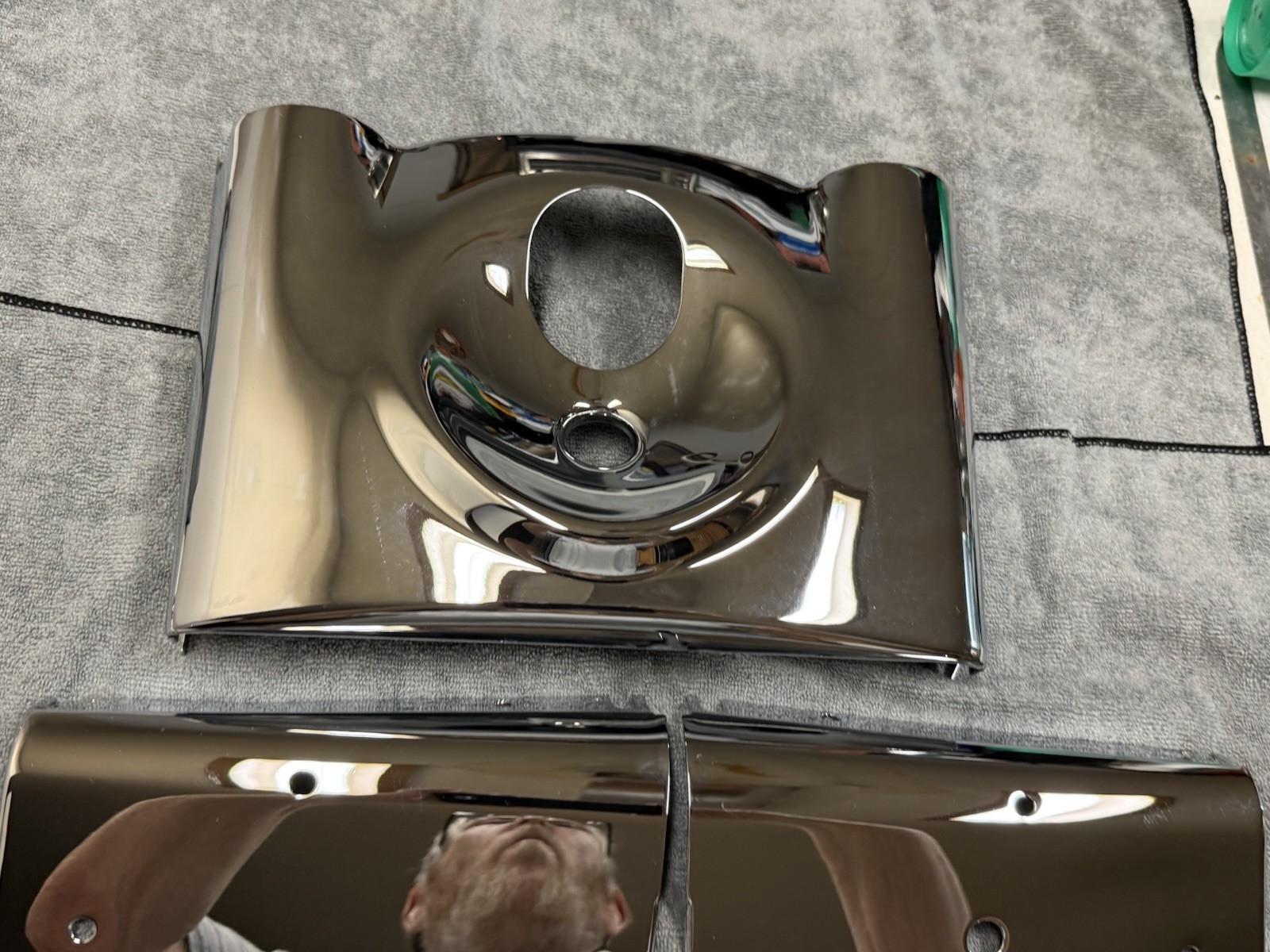 Harley show Chrome Smooth Nacelle 1986-2017 Flstf Factory Harley