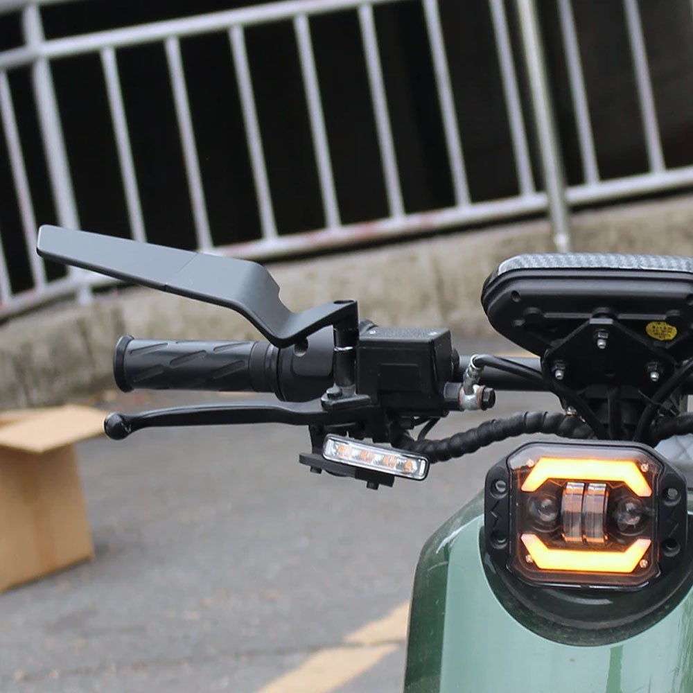 1Set NEW Adjustable Rotating Rearview Mirror For HONDA GROM MSX125 MSX Black
