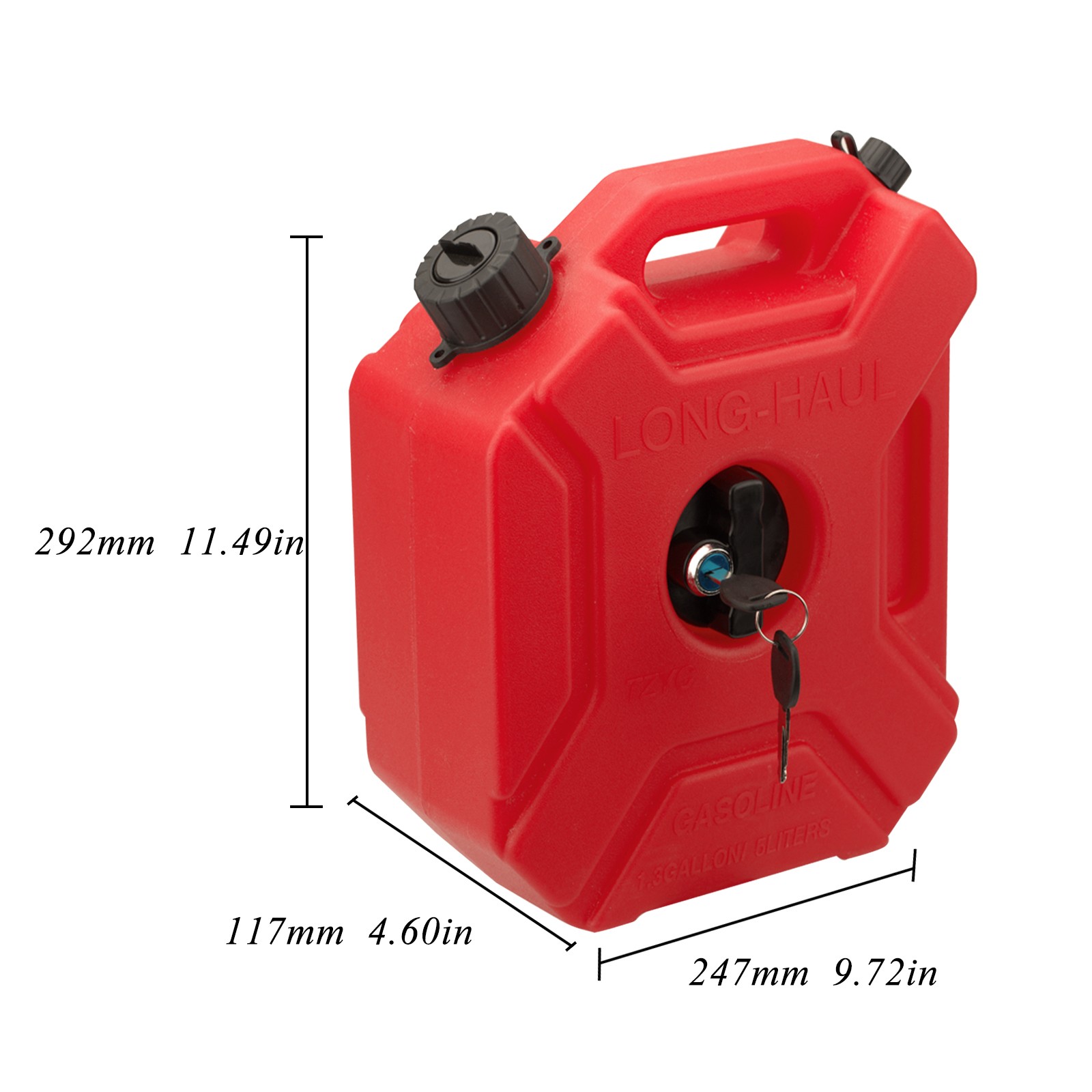 5L Gas Fuel Tank Gas Can Oil Storage Can For ATV UTV Gokart Motorcycle Car SUV