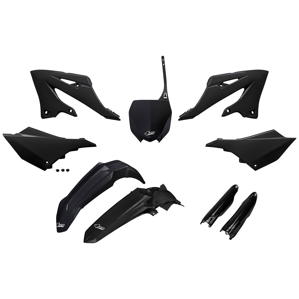 UFO Plastic Kit Set Full Complete Black Yamaha YZ125 YZ250 2022-2026