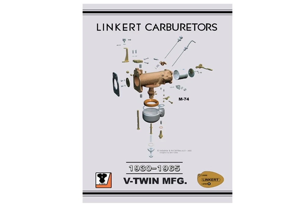 1930-1965 Linkert Carburetor Parts Book fits Harley Davidson