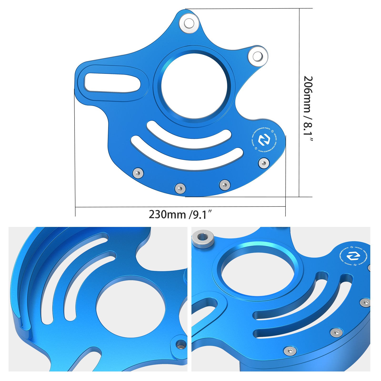 11MM Thickness Brake Disc Rotor Cover Guard For Yamaha YFZ450R / RSE 2009-2025