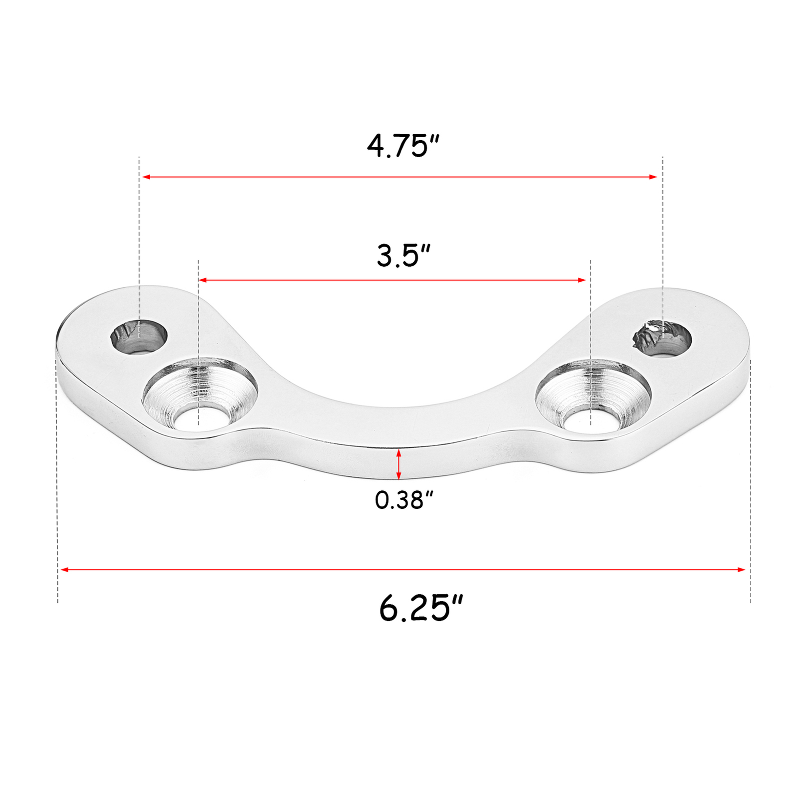 Springer Front End Riser Handlebar Adapter Converter 4.75″to 3.5″ Fit For Harley