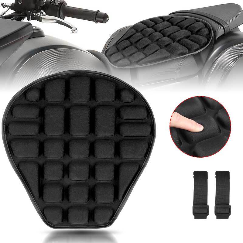 Motorcycle Seat Cushion Comfort Gel Seat Cover Universal Pressure Relief Air Pad