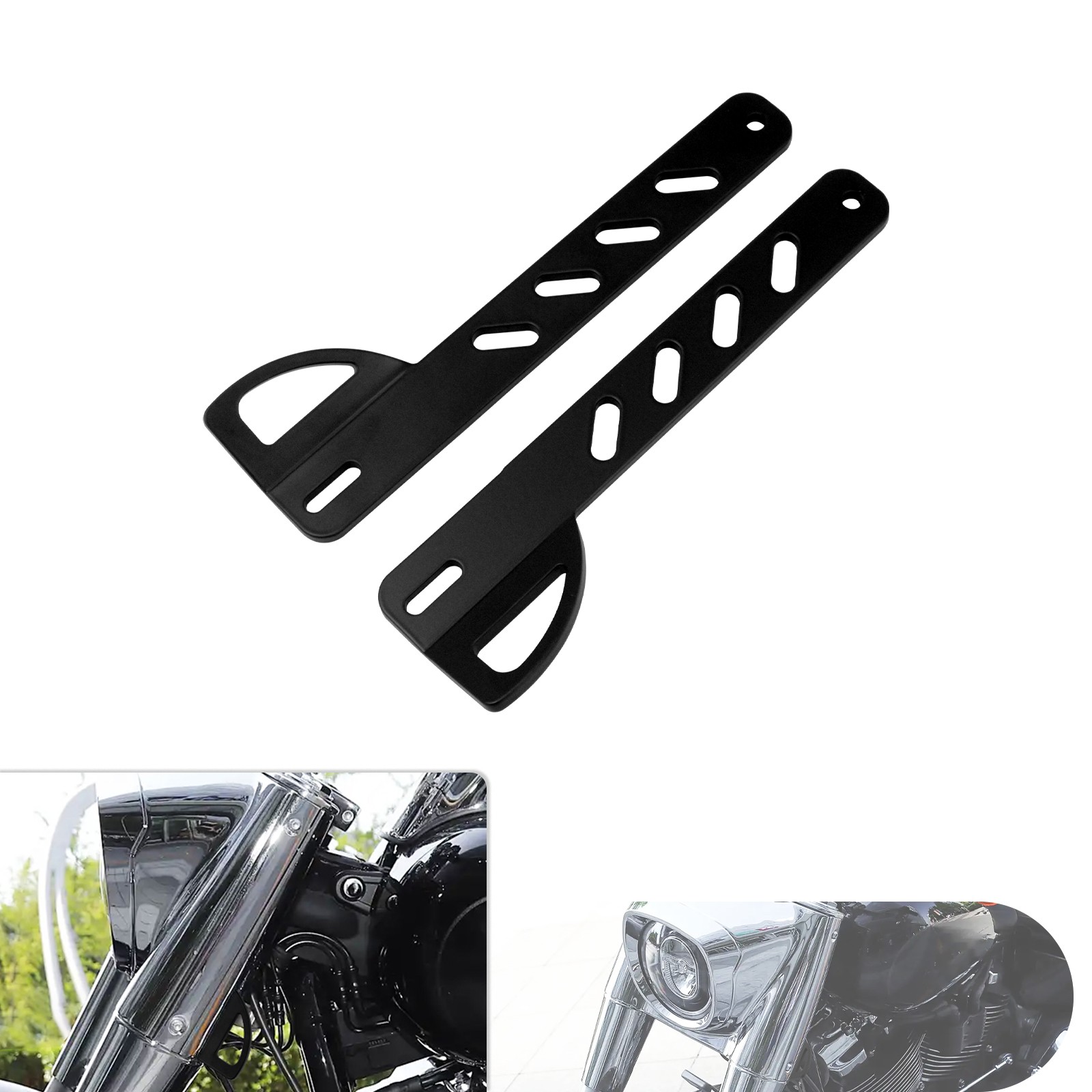 Front Tie Down Brackets For Harley Softail Heritage Classic FLSTC Fat Boy 00-24