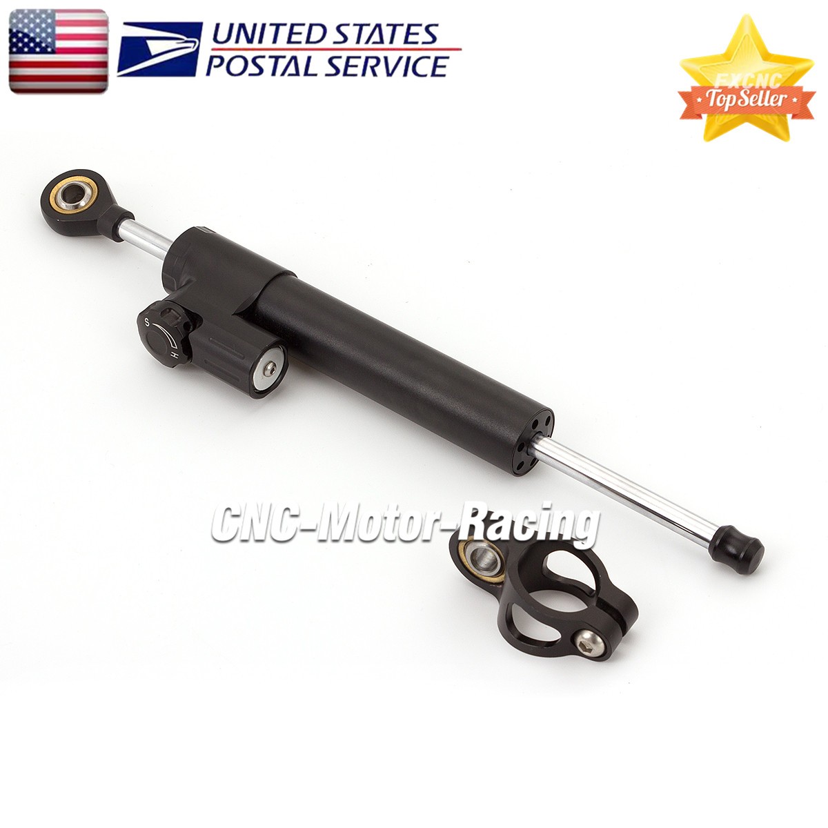 CNC 290mm Long Steering Damper Stabilizer Linear Adjustable Motorcycle Aluminum