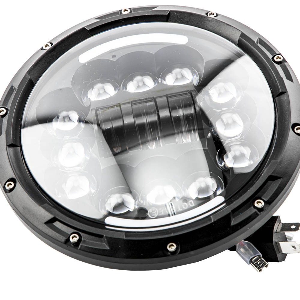 7 Inch 4.5 Inch 90W/40W Round LED Headlights Fog Light Hi & Lo Beam 12-24V DC