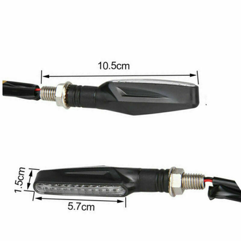 LED Motorcycle Turn Signals Blinker Lights Amber For DRZ400s DRZ400sm Suzuki