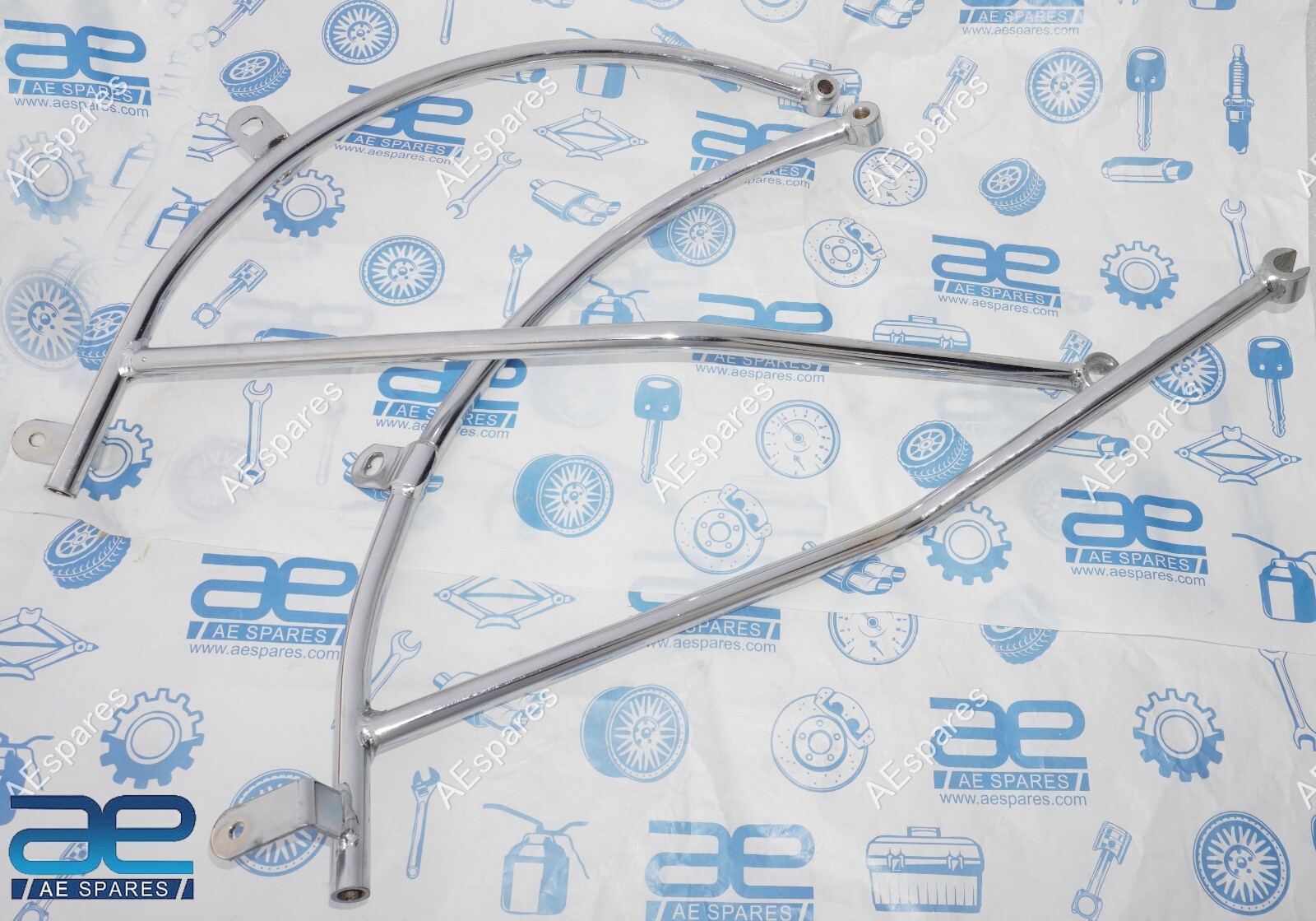 For Royal Enfield 500 Rear Mudguard Carrier LH+RH Chrome Plated Accustomed S2u
