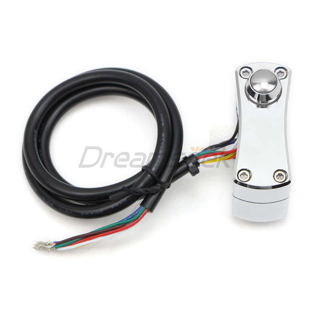 1” Handlebar Control Switch Button Horn Turn Signal Universal for Harley Chrome