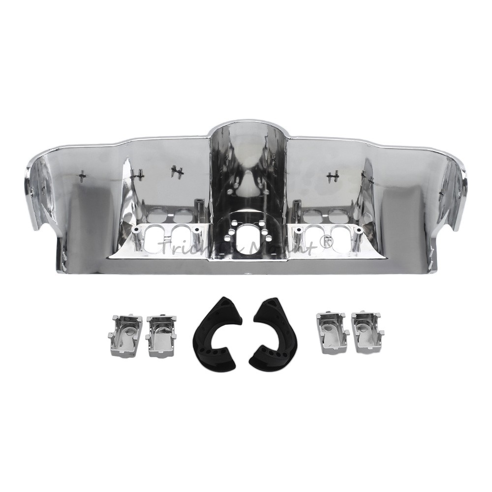 Chrome Switch Dash Panel Accent Cap Kit For Harley Electra Glide Classic FLHTC/I