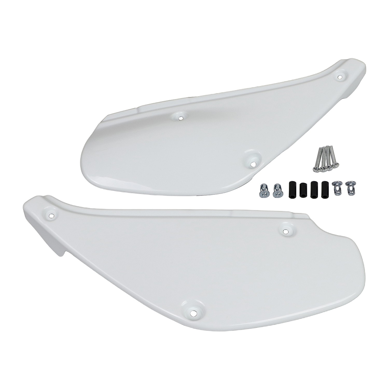 For Honda XR80R XR100R 1988-2000 Unpainted White Side Cover Panel Fender Plates