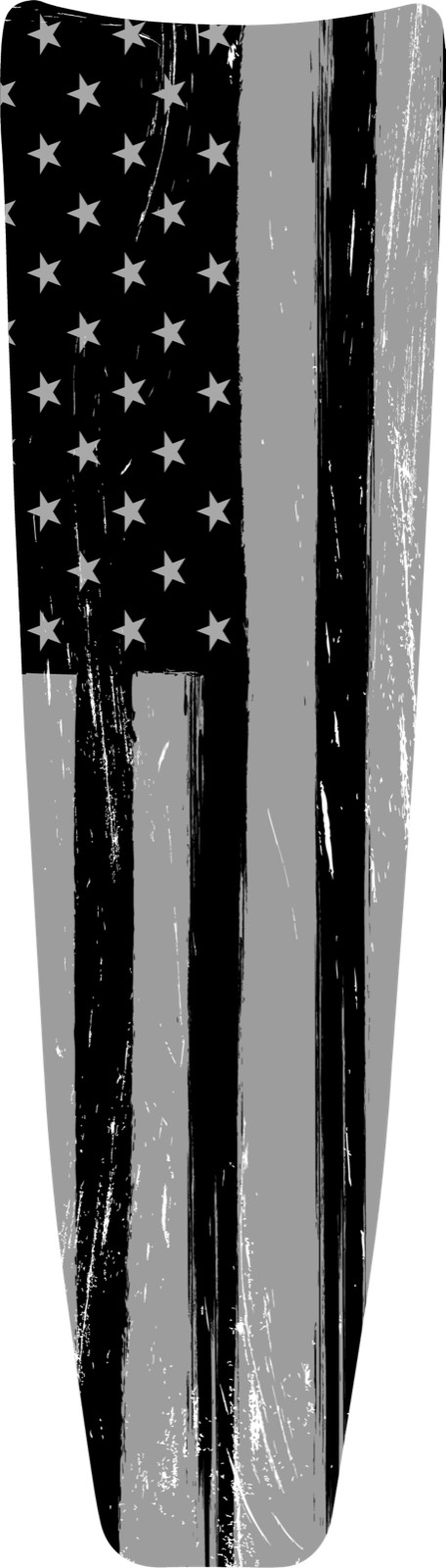 Black and Grey American Flag Dash Panel Insert Fits 2024 Street & Road Glides