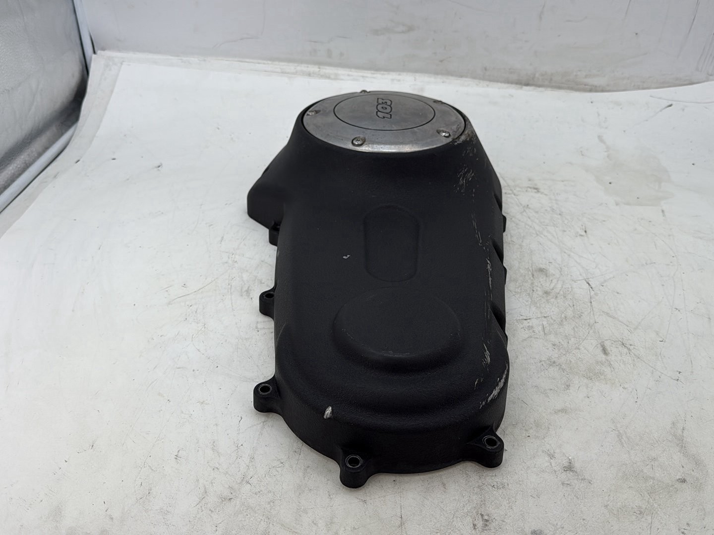 2012 Harley Dyna FXDF Fat Bob OEM Outer Primary Clutch Cover SCRATCHED