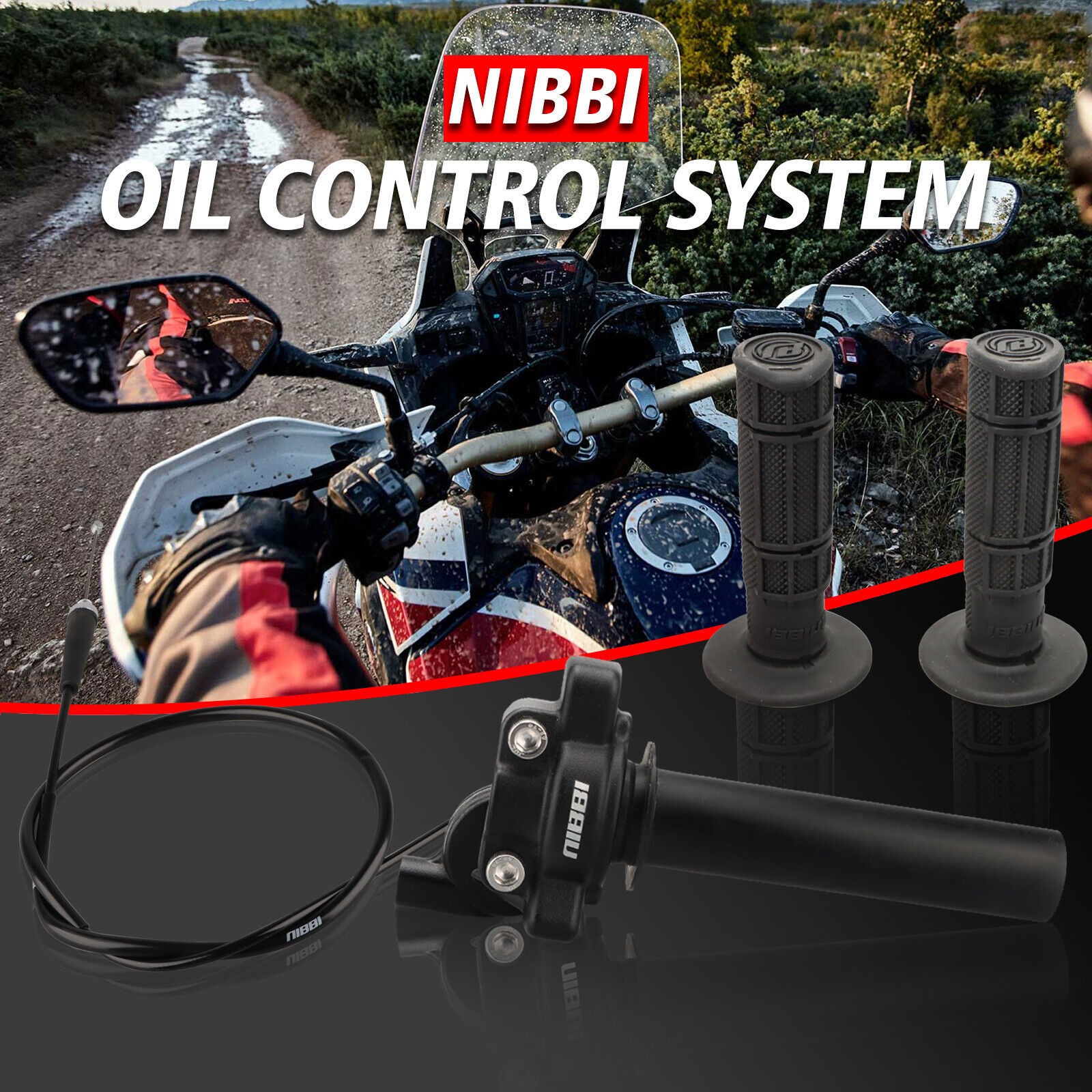 NIBBI PE28mm Carburetor Throttle Cable Kit For Yamaha TW200/E Trailway 1987-2025