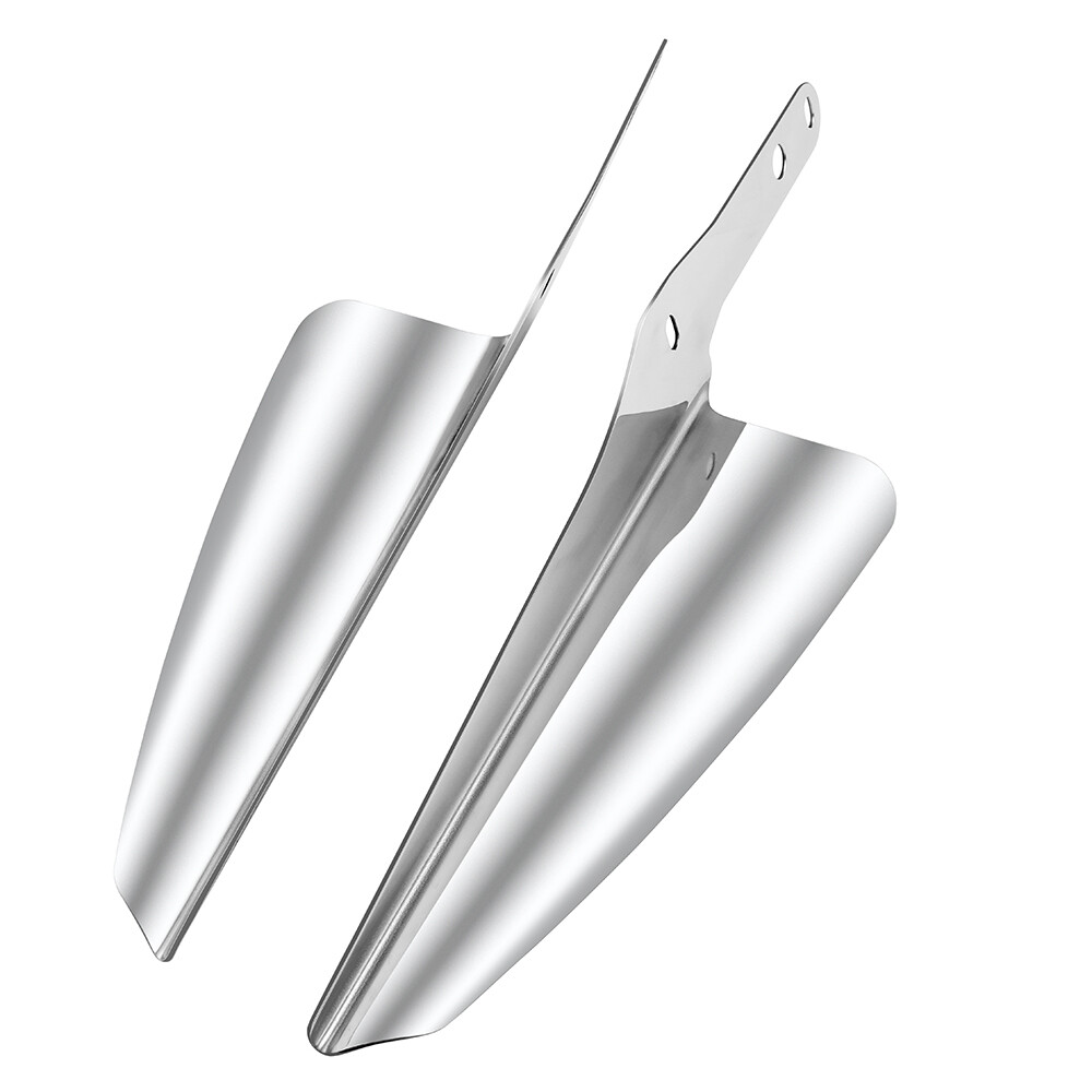 Chrome Front Fork Mount Wind Deflector For Harley Heritage Softail Classic 95-23