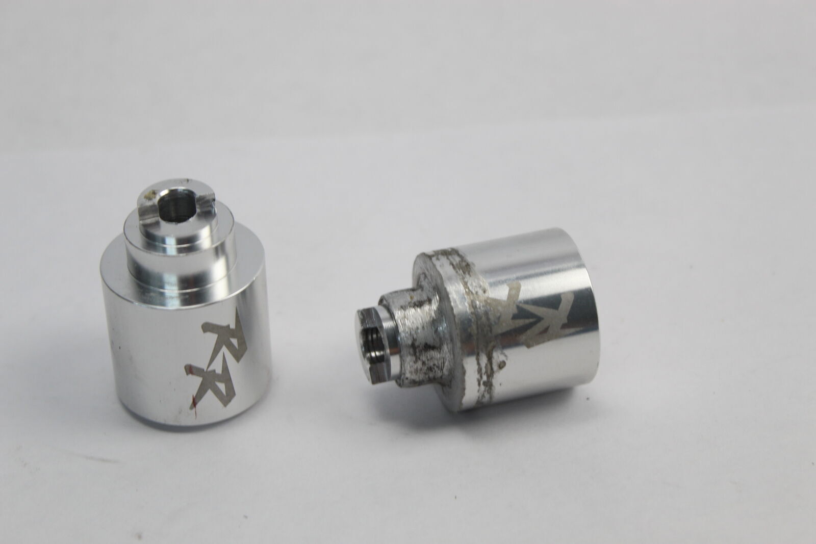 Aftermarket Krator Engraved Chrome Handlebar Endcap Weights – 1996 Honda Cbr 900
