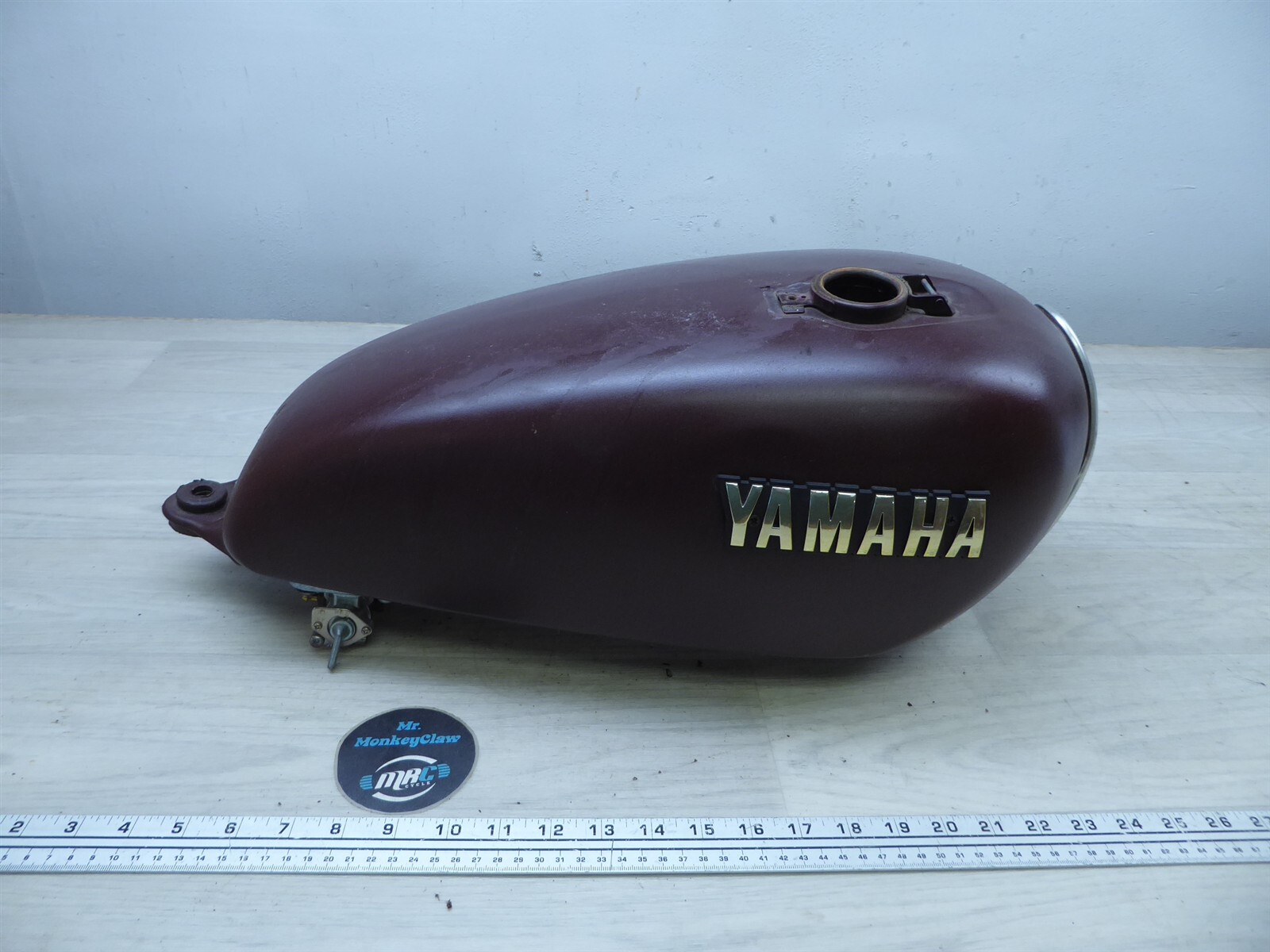 1978 Yamaha XS650 Y235-6. dual petcock gas fuel petrol tank
