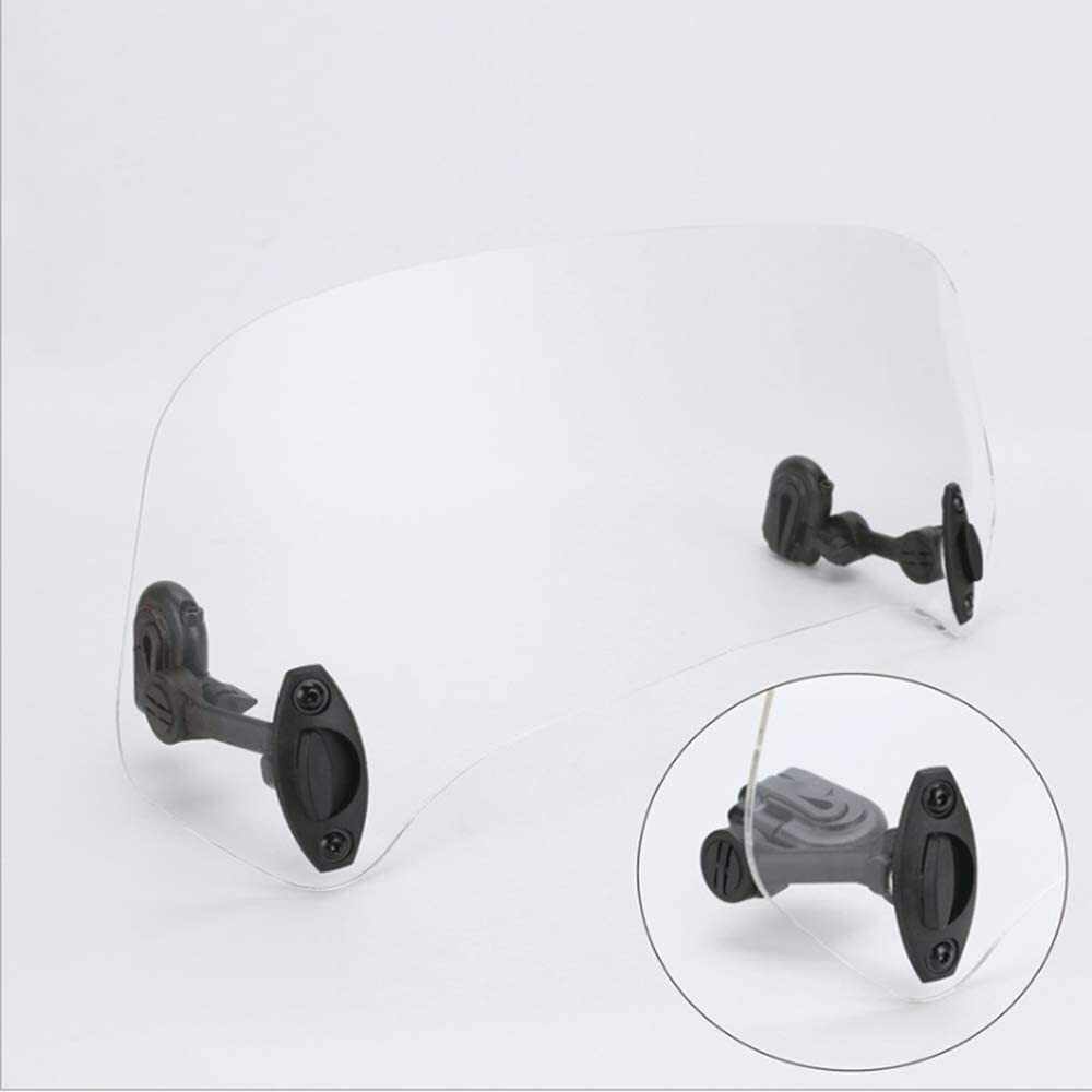 Motorcycle Adjustable Windshield Extension Windscreen Air Deflector Universal