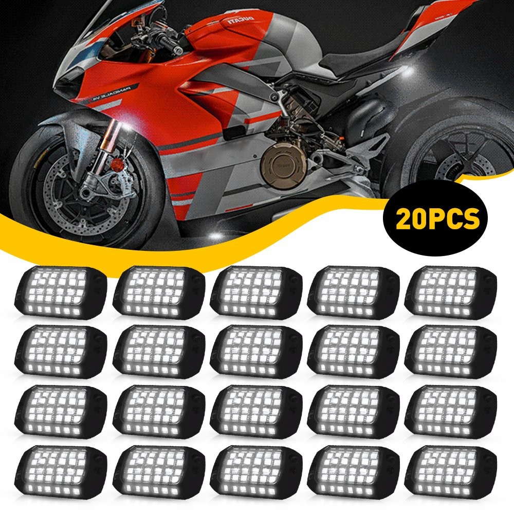 20PC 36LED UnderBody Car Reverse Yacht Light Motorcycle Truck Pickup White Lamp